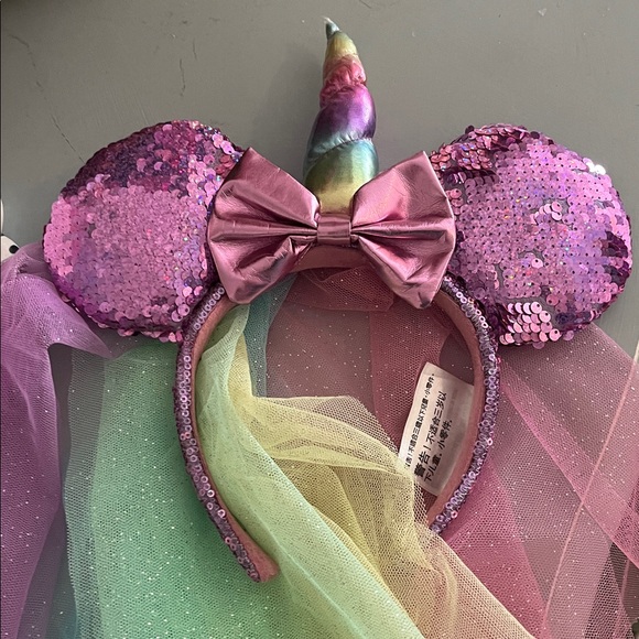 Sequin rainbow unicorn mickey ears - Picture 2 of 3